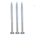 ground screw anchor Solar support system wooden house building hot dipped galvanized corrosion resistance